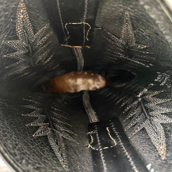 Vintage 1970s Tony Lama Cowboy Boots Teju Lizard Women's Dark Brown Size 5.5 M - Picture 14 of 14